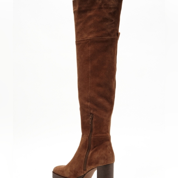 NWB FREE PEOPLE suede echo platform over the knee boot - Picture 8 of 15